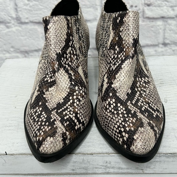 Steve Madden Lottie Snake Print Ankle Booties - Picture 10 of 15